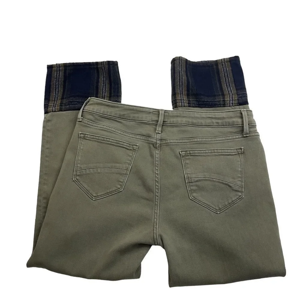 Driftwood Collette Green Cropped Denim Pants Jeans - Picture 8 of 14